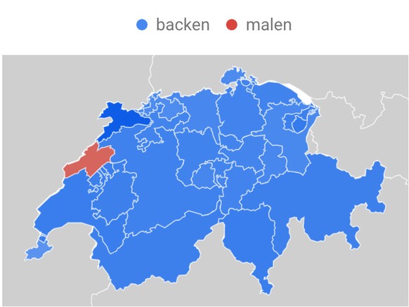 Wie googelt die Schweiz nach dem Coronavirus?