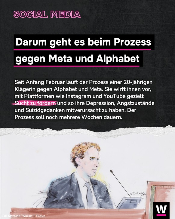 <p>Seit Anfang Februar läuft ein Prozess gegen Alphabet und Meta.</p>