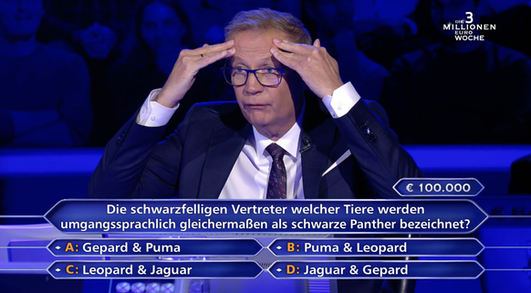 Wer wird Millionär: Die 3 Millionen Show bei RTL mit Günther Jauch. Für dieses Kandidatin ging es schlecht aus.