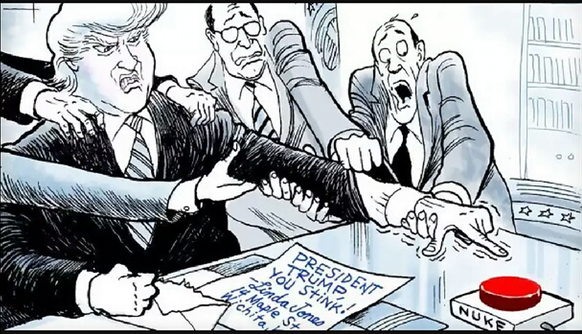 Trump und Putin wollen ihre Atomwaffen stärken
Ich mochte seine Valiumphase direkt nach seinem Sieg... Ob er sein Ritalin vergessen hat??
