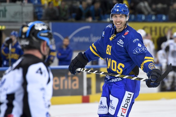 Der Davoser Anton Roedin, beim Eishockey-Qualifikationsspiel der National League A zwischen dem HC Davos und dem HC Lugano, am Dienstag, 28. November 2017, in der Vaillant Arena in Davos. (KEYSTONE/Gi ...