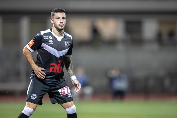 Lugano&#039;s player Milton Valenzuela during the Super League soccer match FC Lugano against Grasshopper Club Zuerich, at the Cornaredo Stadium in Lugano, Saturday, April 29, 2023. (KEYSTONE/Ti-Press ...