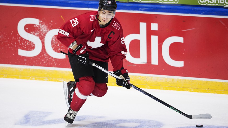 30.12.2015; Helsinki; Eishockey U20 WM - USA - Schweiz; 
Timo Meier (SUI) 
(Joel Marklund/Bildbyran/freshfocus)