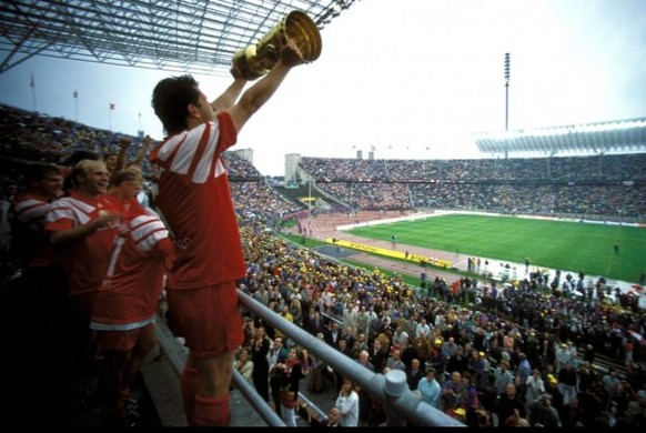 «Vizekusen» gewinnt 1993 den DFB-Pokal.&nbsp;