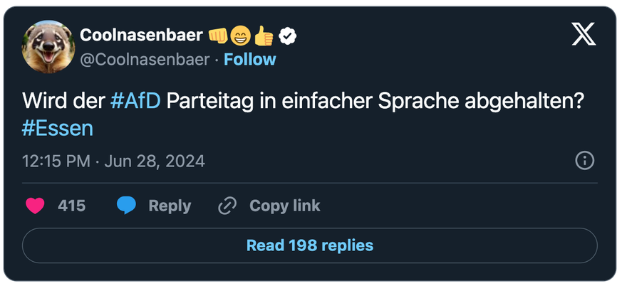 AfD-Tweet