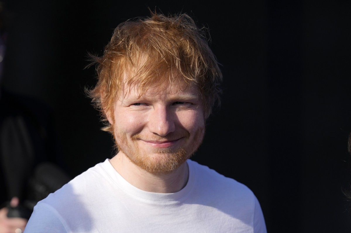 Singer Ed Sheeran arrives at the Los Angeles Dodgers Foundation's 2024 Blue Diamond Gala, Thursday, May 2, 2024, at Dodger Stadium in Los Angeles. (AP Photo/Chris Pizzello)
Ed Sheeran