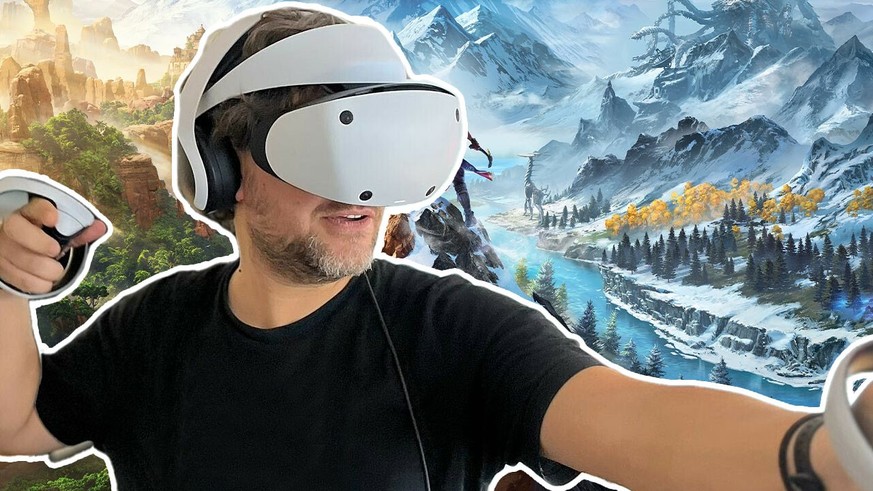 Die PSVR2 - das neue Virtual Reality Headset von Sony PlayStation.