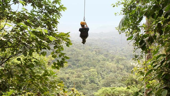 Adrenalin pur: per Zipline mitten durch den Dschungel düsen.