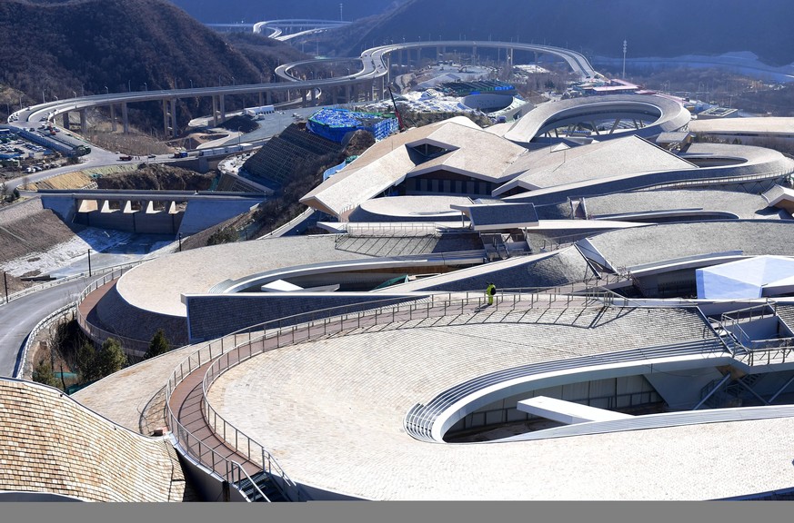 Das Yanqing National Sliding Centre sieht ziemlich futuristisch aus, wird nach Olympia aber kaum mehr gebraucht.