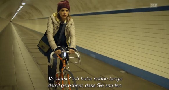 Typisch belgischer Veloweg. Mit Ermittlerin.