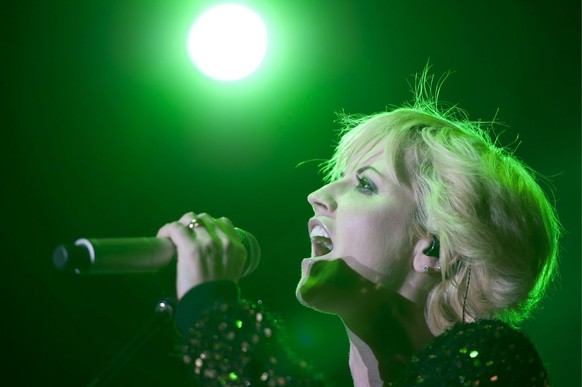 Dolores O'Riordan 2012 bei einem Konzert in Berlin.