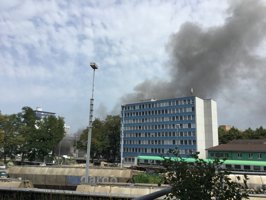 Beim Hafen in Kleinhüningen kam es zu einer Explosion.