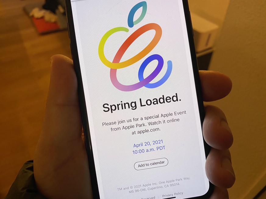 Am 20. April 2021 findet die erste live im Internet übertragene Apple-Keynote statt.