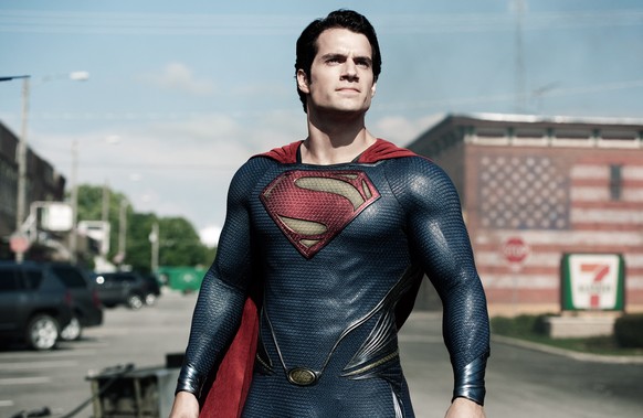 FILE - This film publicity image released by Warner Bros. Pictures shows Henry Cavill as Superman in the 2013 movie &quot;Man of Steel.&quot; As astronomers debate whether it would be a good idea to s ...