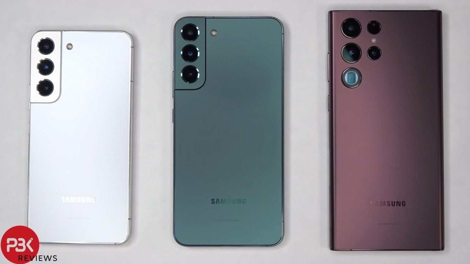 Samsungs neue Oberklasse: Galaxy S22, S22+ und das Top-Modell S22 Ultra.