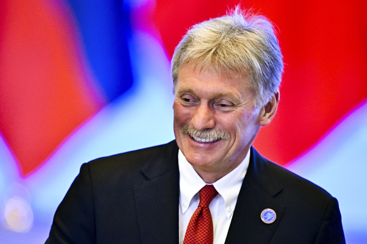 Kremlin spokesman Dmitry Peskov visits the Russian-Chinese EXPO in Harbin in northeastern China's Heilongjiang Province, on Friday, May 17, 2024. (Sergei Bobylev, Sputnik, Kremlin Pool Photo via  ...