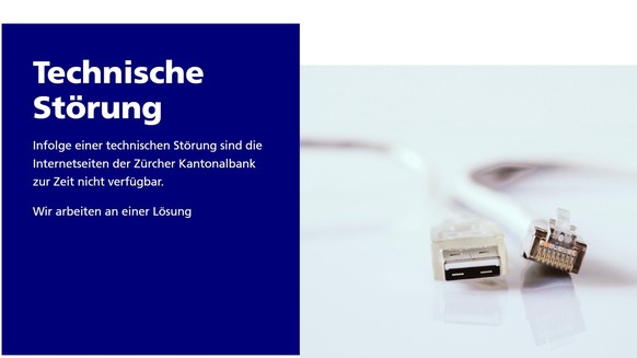 ZKB-Website von DDoS-Attacke betroffen