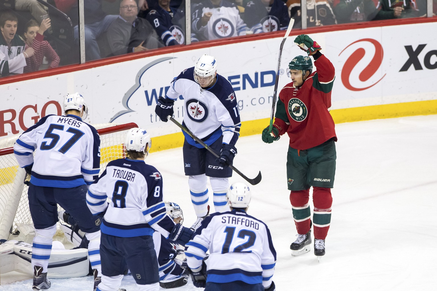 Niederreiter trifft gegen die Winnipeg Jets.&nbsp;