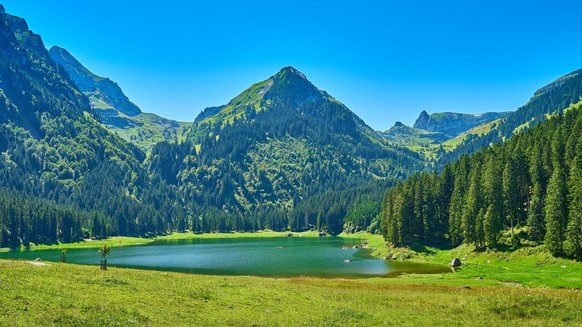 Rauszeit Bergseen die einfach erreichbar sind Voralpsee Toggenburg