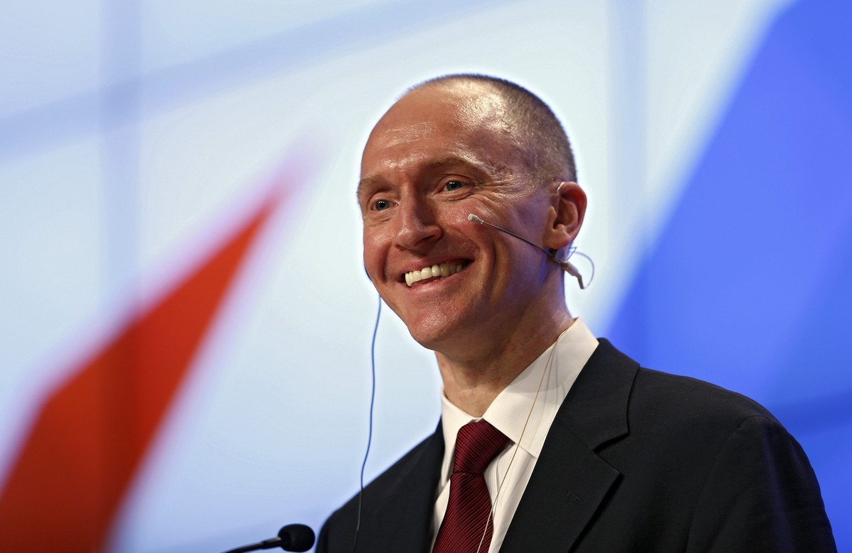 epa05672981 Carter Page, founder and managing partner of US investment company Global Energy Capital, delivers a speech on the topic 'Departing from hypocrisy: potential strategy during an era of ...