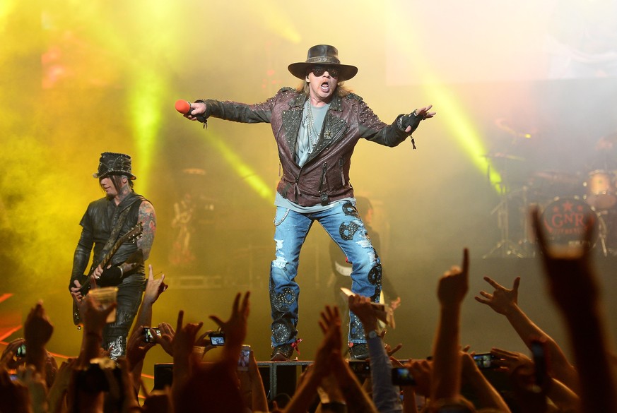 Axl Rose mit Dj Ashba in Las Vegas, 2014