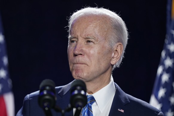 FILE - President Joe Biden speaks to the House Democratic Caucus Issues Conference, Wednesday, March 1, 2023, in Baltimore. Biden has told Senate Democrats that he&#039;ll sign a bill overriding the D ...