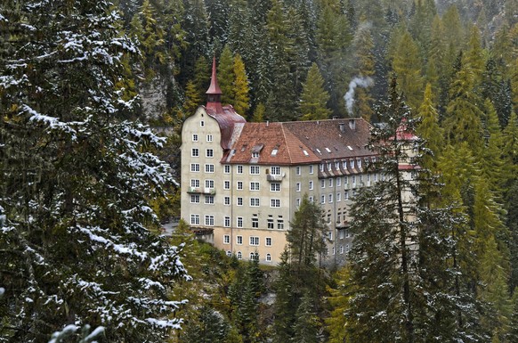 Hotel, Kurhaus Val Sinestra, Ramosch, Engadin, Graubünden, Schweiz, Europa Copyright: imageBROKER/GuenterxFischer iblgva04480180.jpg Bitte beachten Sie die gesetzlichen Bestimmungen des deutschen Urhe ...