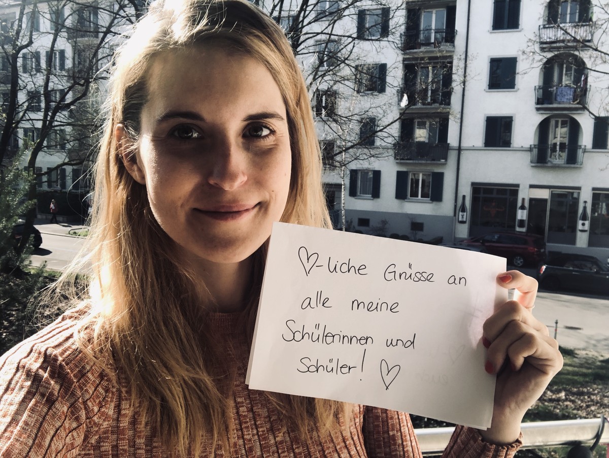 «Tag vier in der Quarantäne und das vermissen wird stärker!» – Livia Murdzinski vermisst ihre Schülerinnen und Schüler.