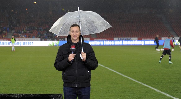 21.03.2015; Zuerich; Fussball Super League - Grasshopper Club Zuerich - FC Aarau;
Gianni Wyler, Kommentator Teleclub
(Andy Mueller/freshfocus)