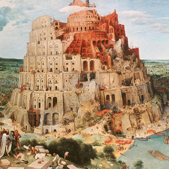 Symbolbild Baustelle. Auch bekannt als «Turmbau zu Babel», 1563 gemalt vom unvergleichlichen Pieter Bruegel dem Älteren.