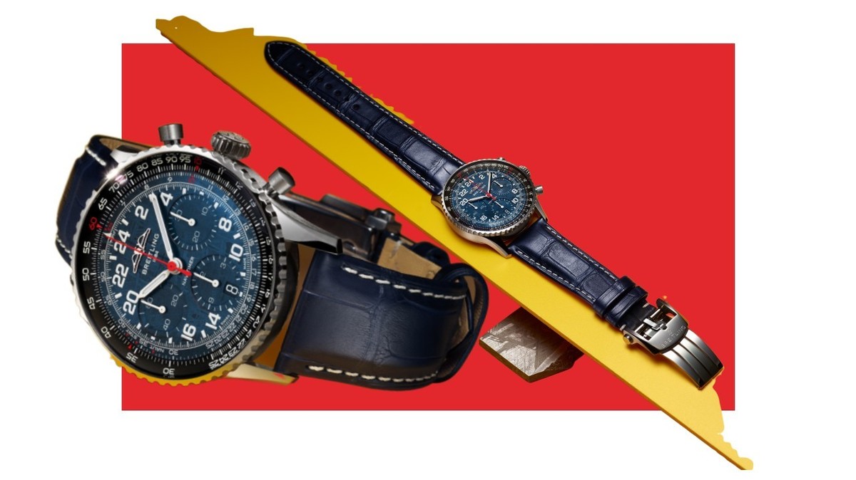 Breitling sort une édition limitée à 450 exemplaires de sa Navitimer Cosmonaute avec un morceau de météorite dans le cadran.