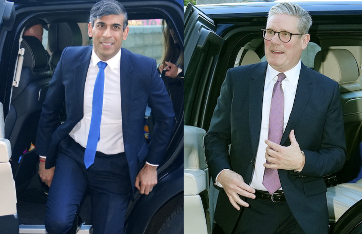 Rishi Sunak (bisher) und Keir Starmer (neu) wollen Premierminister von Grossbritannien werden.