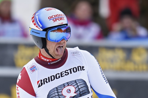 Der Bündner Mauro Caviezel kann seinen siebten Platz im Slalom verteidigen.