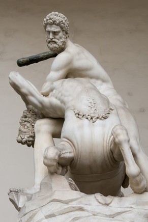 Herkules im Kampf mit dem Kentaur.