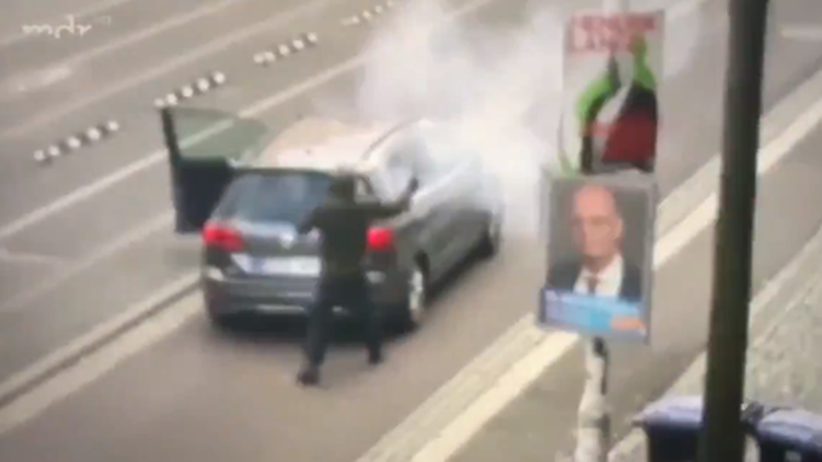 Der Täter auf einem Augenzeugen-Video.
