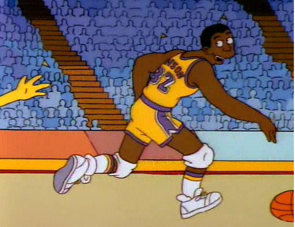 Magic Johnson ist der erste Sportler überhaupt, der bei den Simpsons gezeigt wird.