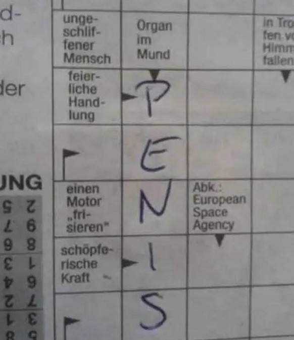Kreuzworträtsel Fail