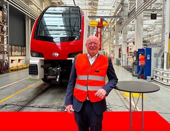SBB-Chef Vincent Ducrot in Zürich an einer Pressekonferenz zur Nachhaltigkeitsstrategie der Bundesbahnen.
