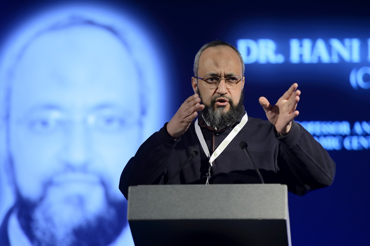 Hani Ramadan,Musulman intellectuel, fondateur et directeur du premier centre islamique de la Suisse a Genave, s'exprime lors de la troisieme conference annuelle du Conseil Central Islamique Suiss ...