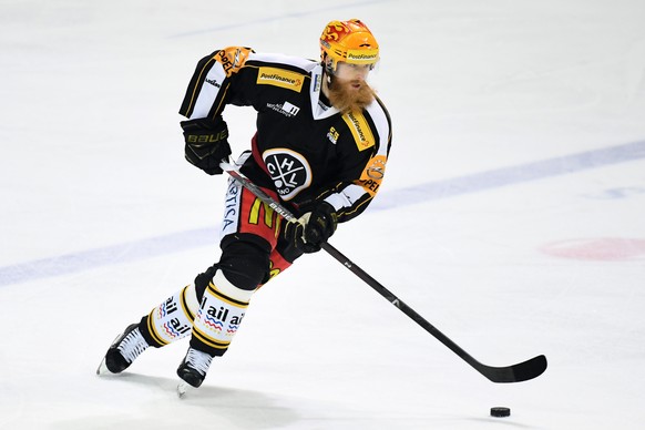 Luganoâs Topscorer Linus Klasen during the second Playoff semifinal game of National League A (NLA) Swiss Championship between Switzerland&#039;s HC Lugano and SC Bern, at the ice stadium Resega in  ...