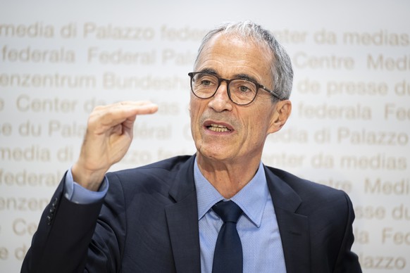 Serge Gaillard, Praesident der Expertengruppe, ehemaliger Direktor EFV, spricht waehrend einer Medienkonferenz der Expertengruppe zur Aufgaben- und Subventionsueberpruefung des Bundes, am Donnerstag,  ...