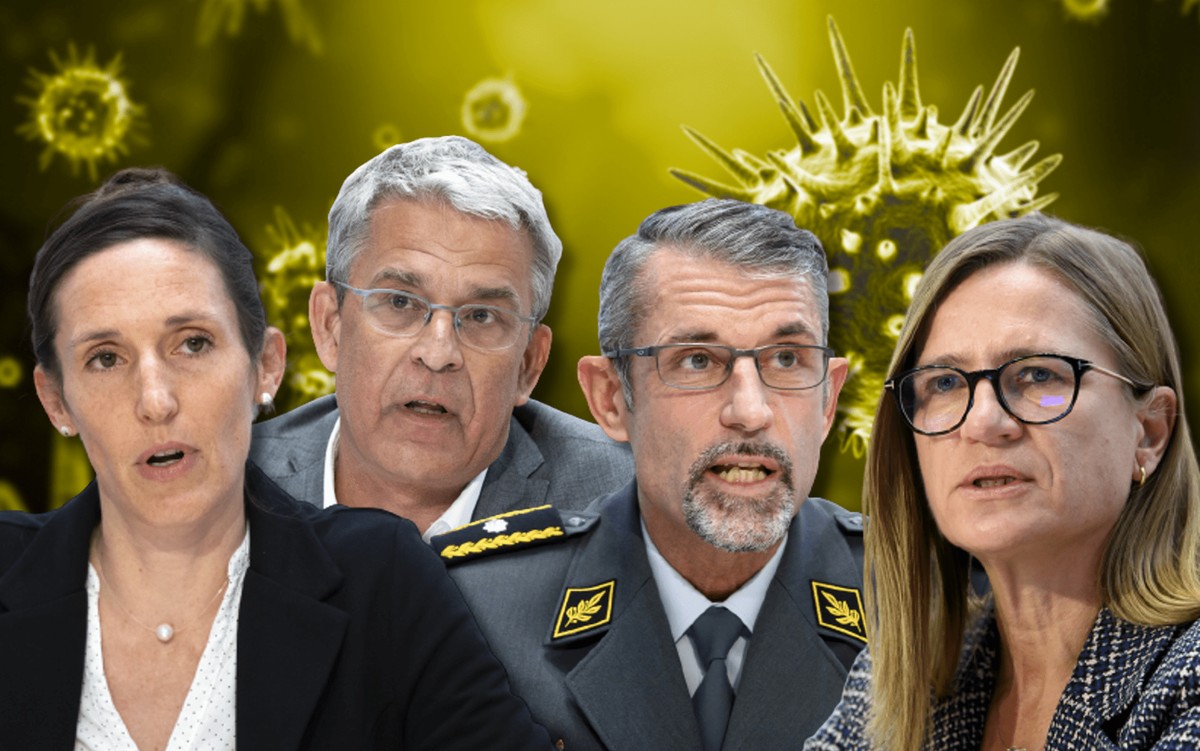De gauche à droite: Tanja Stadler, Christoph Berger, Raynald Droz et Virginie Masserey.