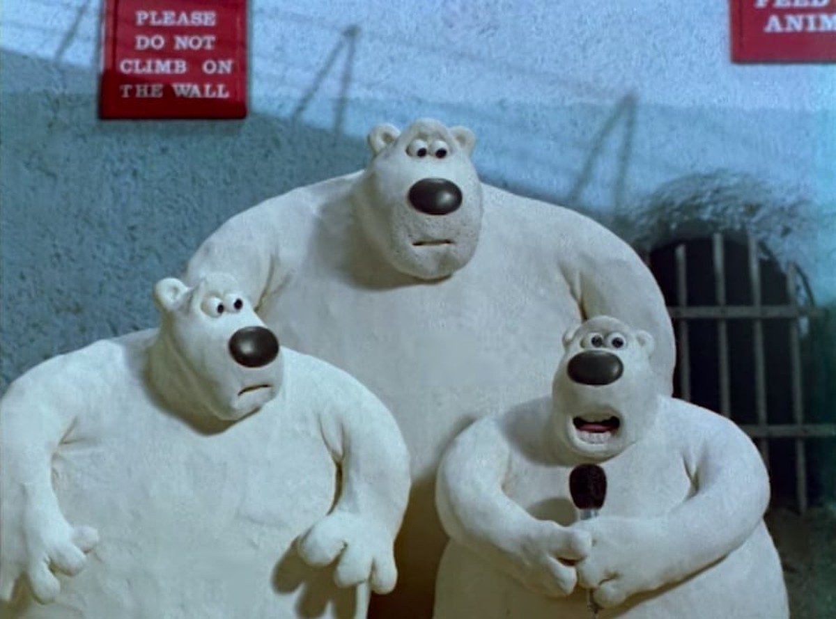 Creature Comforts by Nick Park 1989. https://www.youtube.com/watch?app=desktop&amp;v=PCOWE0EiCyo
