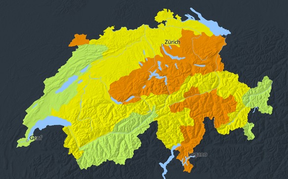Hier gewittert es in der Schweiz, 20.07.2025.