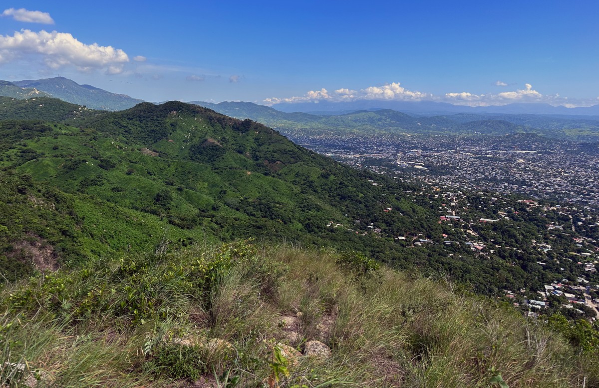 epa10842385 A view of the site where a lost indigenous city was discovered in Acapulco, Guerrero state, Mexico, 29 August 2023 (issued 05 September 2023). A pre-Hispanic lost city spanning 334 hectare ...