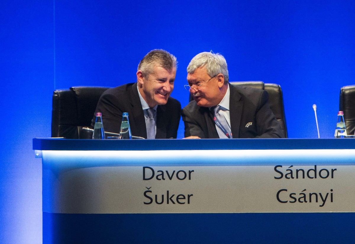 Davor Suker (l.), als Aktiver WM-Torschützenkönig 1998.