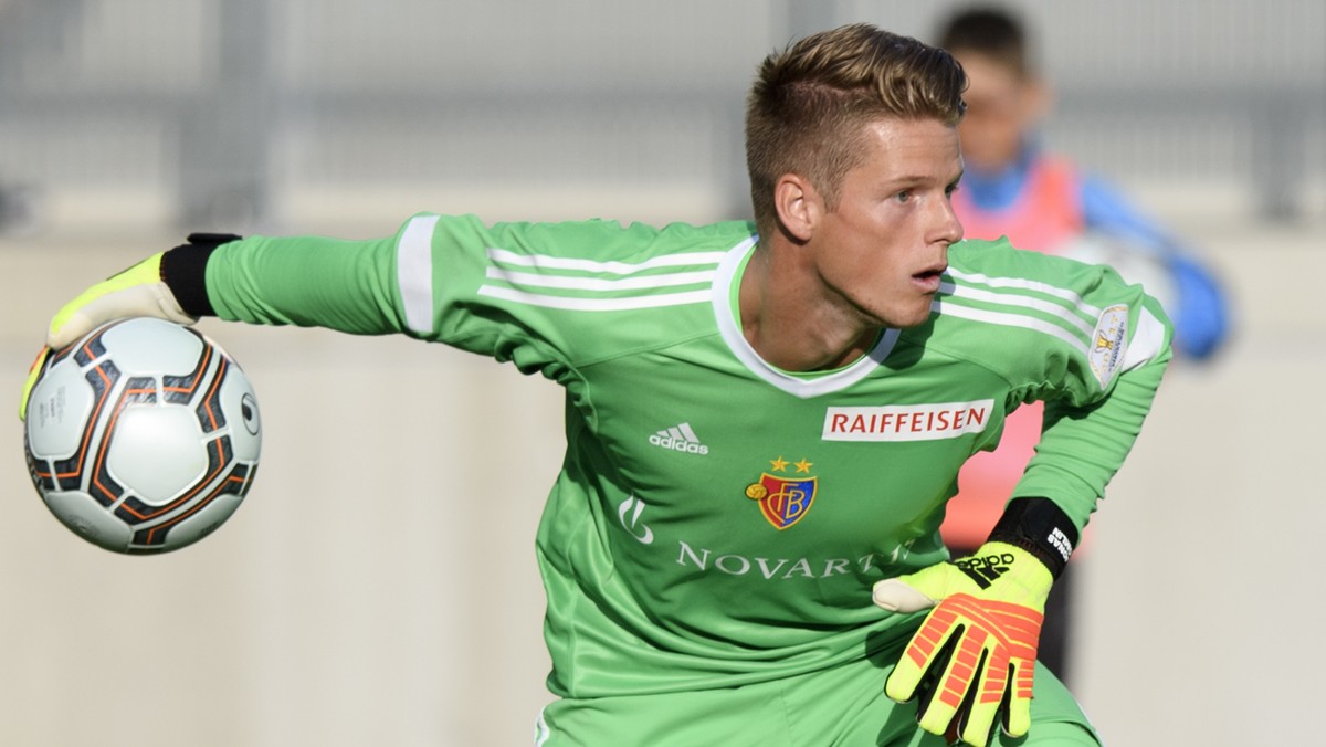 Basel's goalkeeper Jonas Omlin in action during a friendly soccer match of the international Uhrencup tournament between Switzerland's FC Basel and England's Wolverhampton Wanderers F.C ...