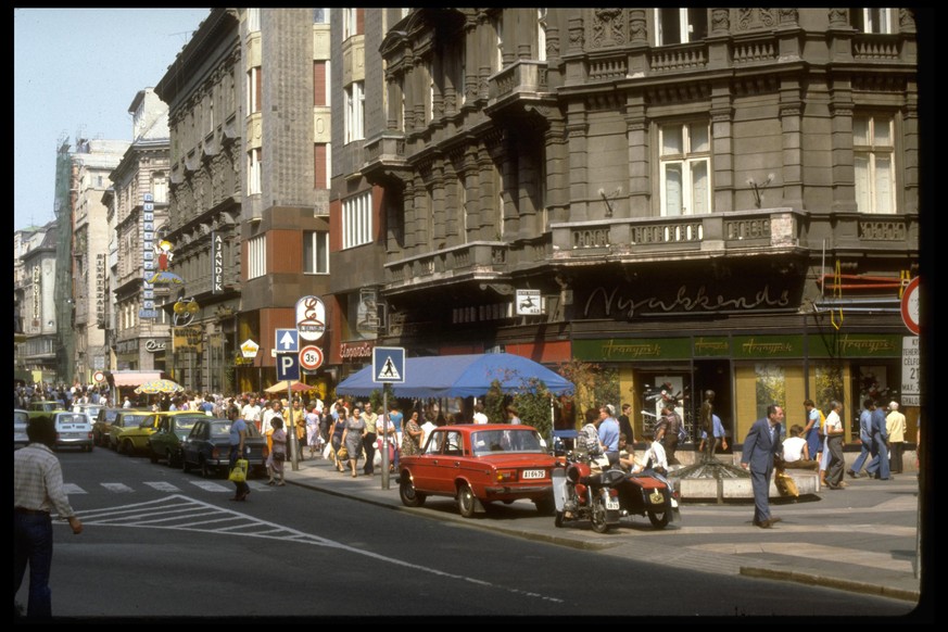 Das historische Budapest im Jahr 1985.