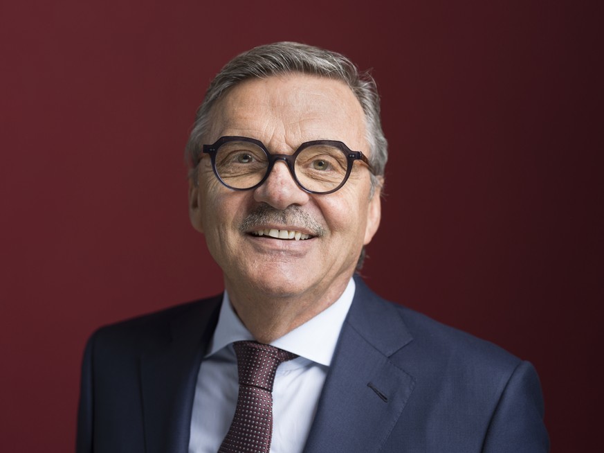 ARCHIVBILD ZUM SDA-INTERVIEW MIT RENE FASEL, AM MITTWOCH, 21. SEPTEMBER 2021 - Portrait of Rene Fasel, President of the International Ice Hockey Federation, IIHF, taken at the headquarters of the IIHF ...