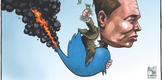 So rechnen Karikaturisten mit Elon Musk ab